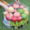 Foldable Transparent Bucket Picnic Fruit Basket Portable Clear Water Basins Food Storage Container For Camping Hiking Fishing