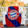 FC Bayern München logo printed throw blanket—soft,warm;versatile blanket for all seasons—perfect as &air-conditioning throw,nap blanket