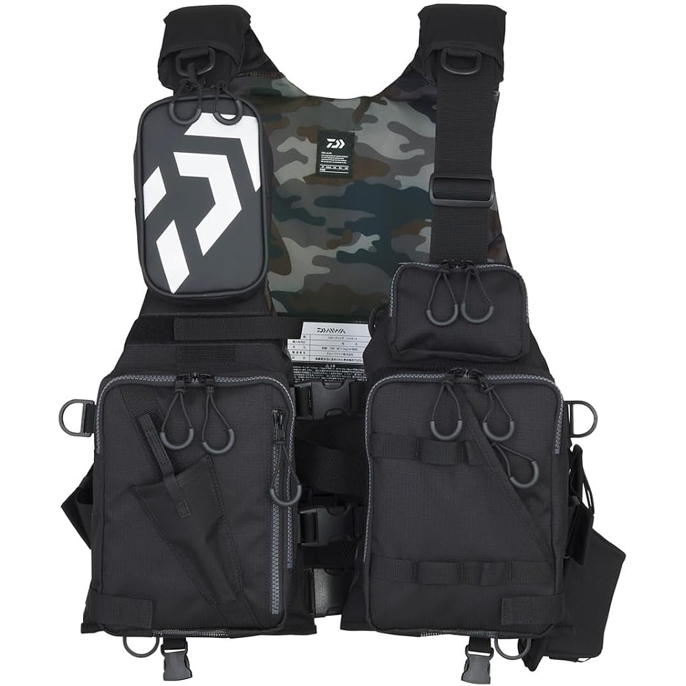 Daiwa DF-6224 Float Game Vest Jet Black Free Size