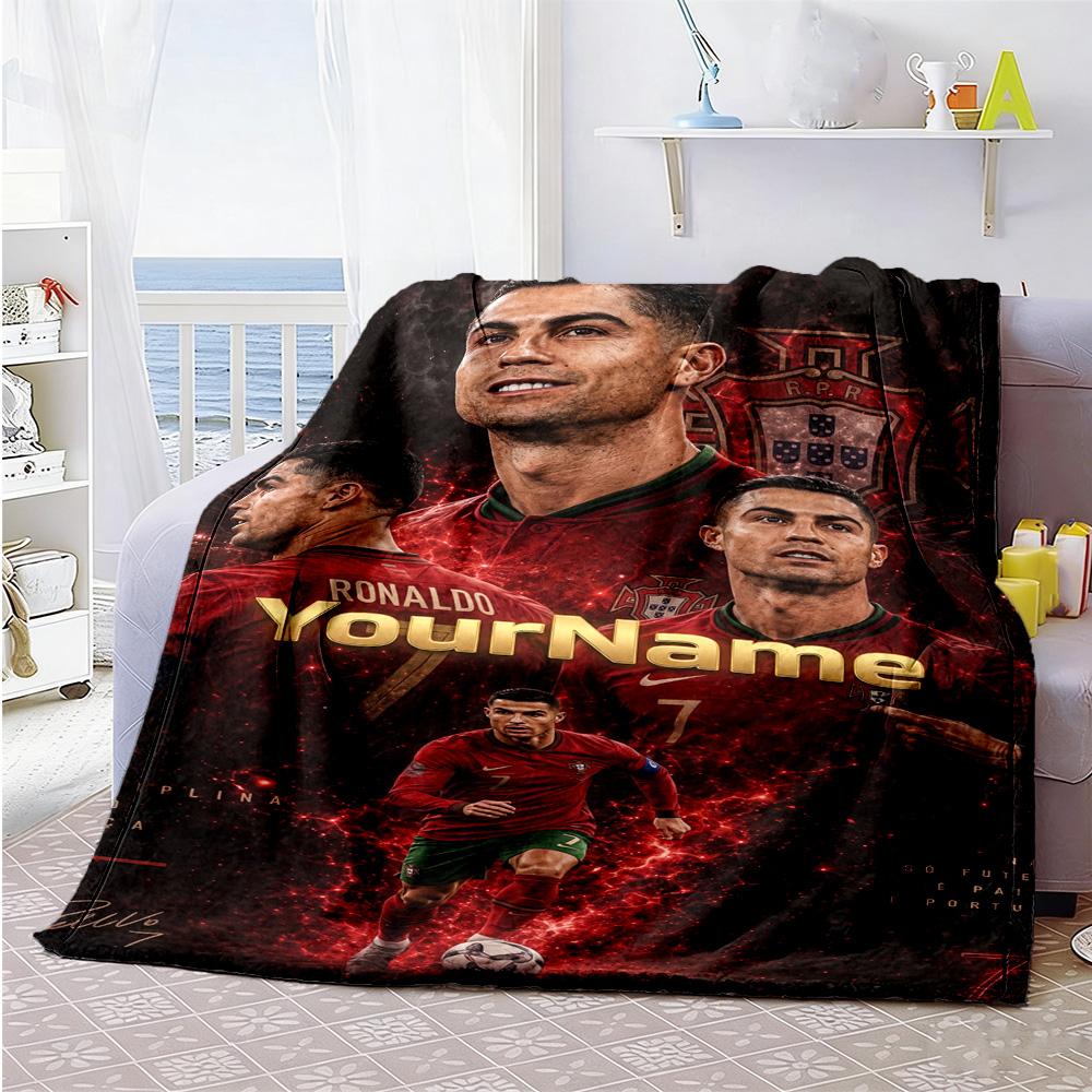 Cristiano Ronaldo 23 Personalized Name Blanket Cozy Personalized Blanket Warmthful Decor Great for Nap Chair Office Home Decor Four Seasons Universal