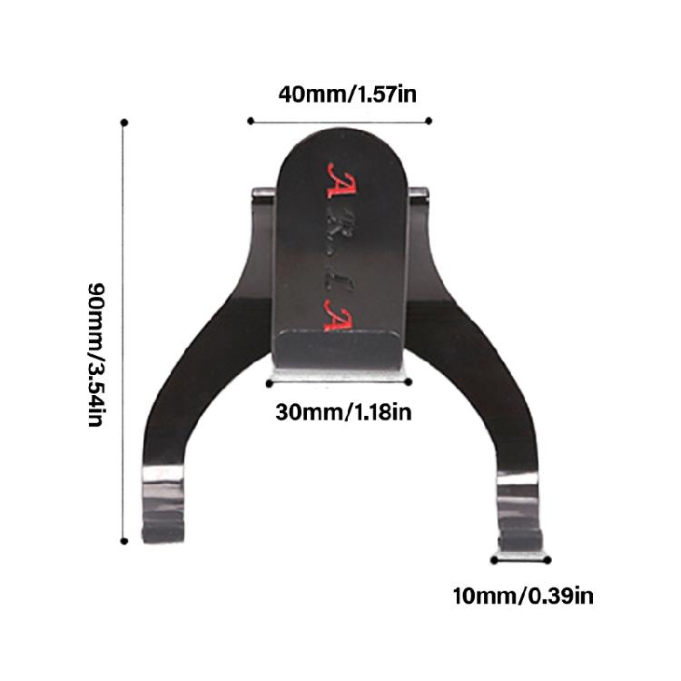 Erhu Waist Stabilizing Tool Silicone Padded Interior Rust Resistant Alloy Secure Holder Waist Fastener for Musicians