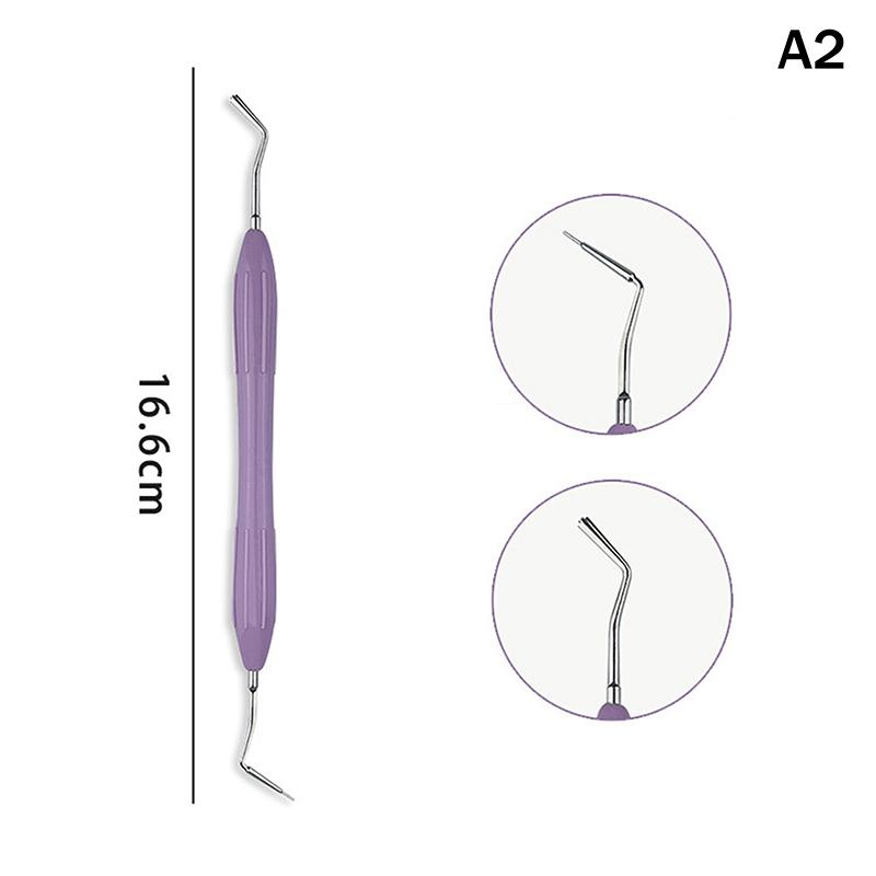 1/7Pcs Dental Double Silicone Handle Resin Filler Spatulas Composite Filling Surgical Instrument Dentist Tools