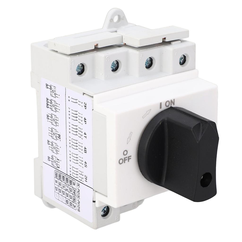 Photovoltaic Isolator Solar 4 Poles PV Disconnect Miniature Circuit Breaker 32A 1000V
