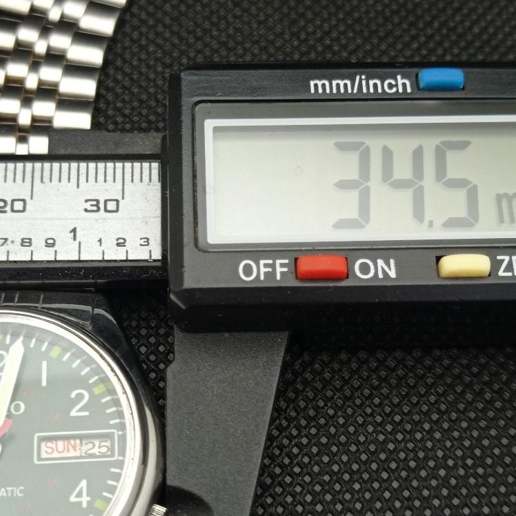 POUŽITÉ VINTAGE SEIKO 5 AUTOMATIC JAPAN PÁNSKÉ DEN/DATUM ZELENÉ HODINKY 621c-a415318-2 SKU621c-a415318