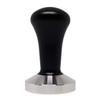 Stainless Steel Coffee Tamper with Wooden Handle & Threaded Powder Distributor