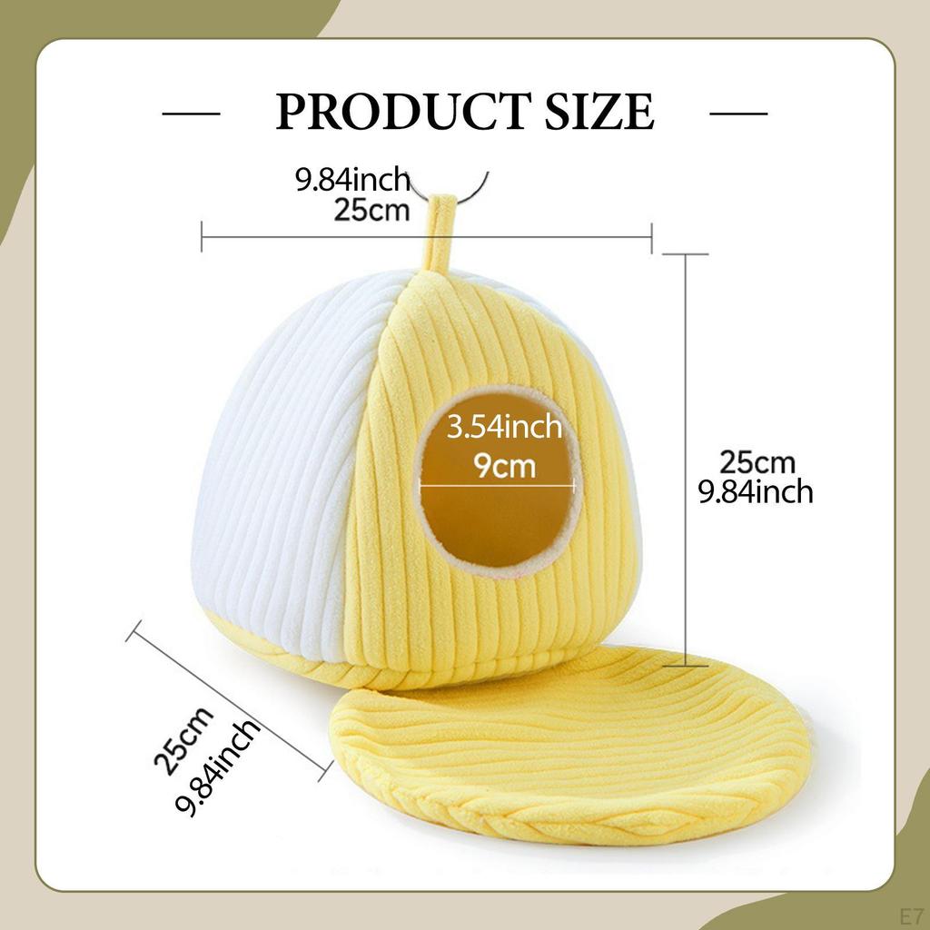 Vogelnest für Käfigbett Bequemes Sittichzubehör Komfortabel mit Matte Papageienhaus