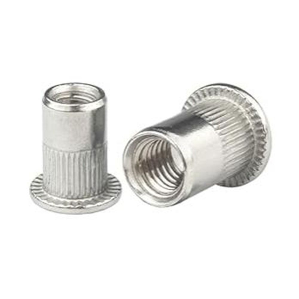 150/165Pcs Carbon Steel Rivet Nut Assortment Kit Assorted Sizes Threaded Insert Nuts Home Workshop