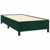 Box Spring Bed with Mattress Dark Green 90x200 cm Velvet