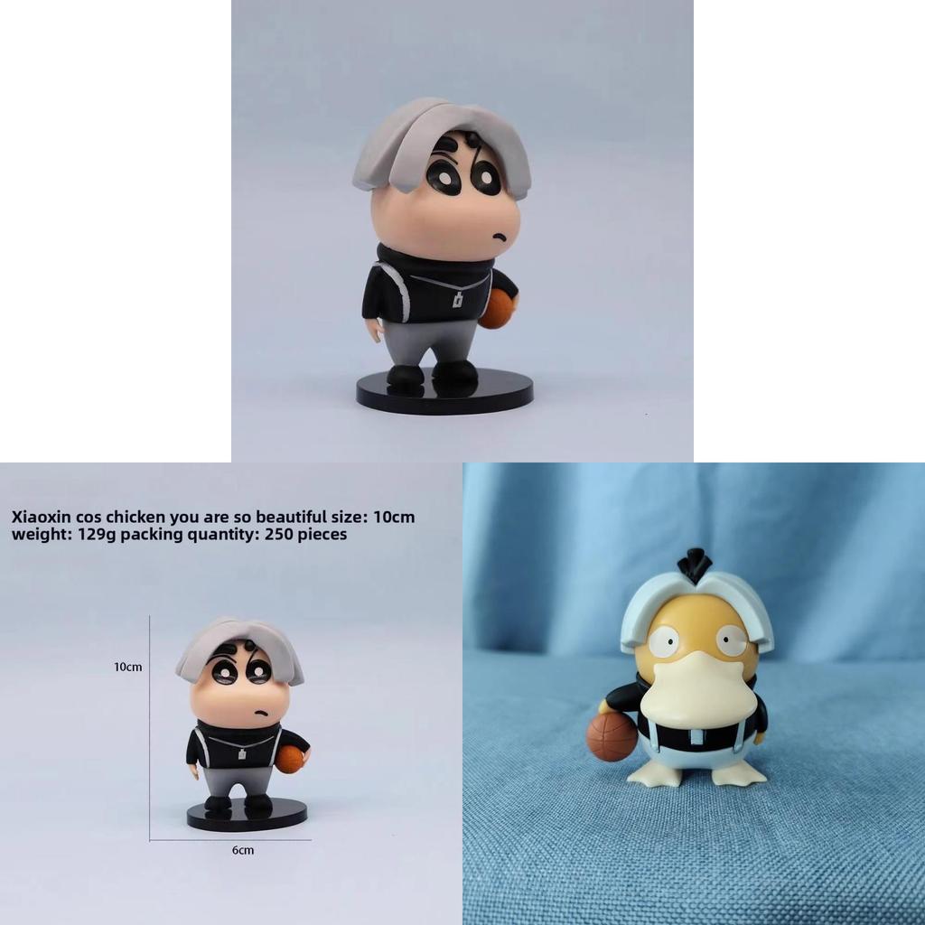 Crayon Shin Chan Kunkun Chicken Pvc Desk Figurine With Cartoon Decor For Fans