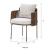 Nordic Outdoor Rattan Double Sofa for Balcony, Courtyard, Garden, or Villa.
