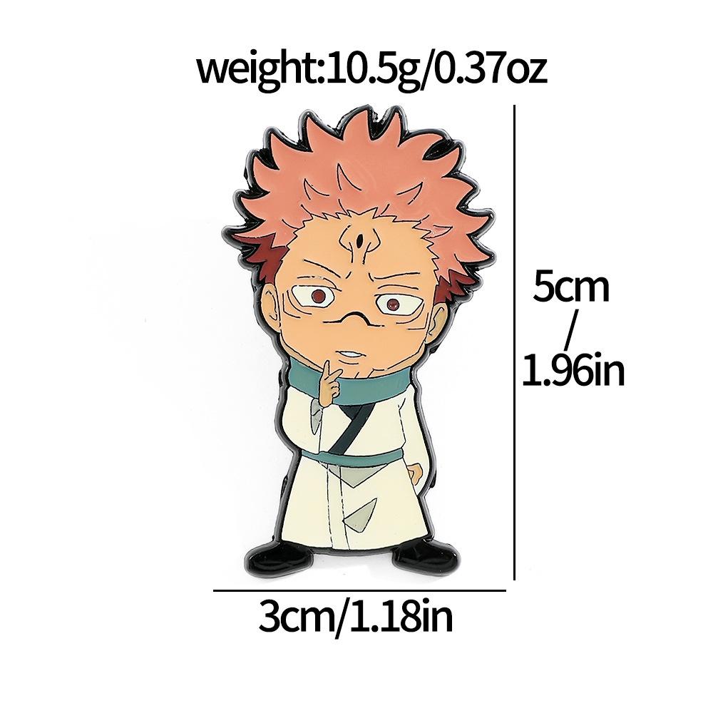 Riman Spell Return to War Metal Badge Five Wushu Two-sided Nuo Alloy Oil Drip Brooch Pin