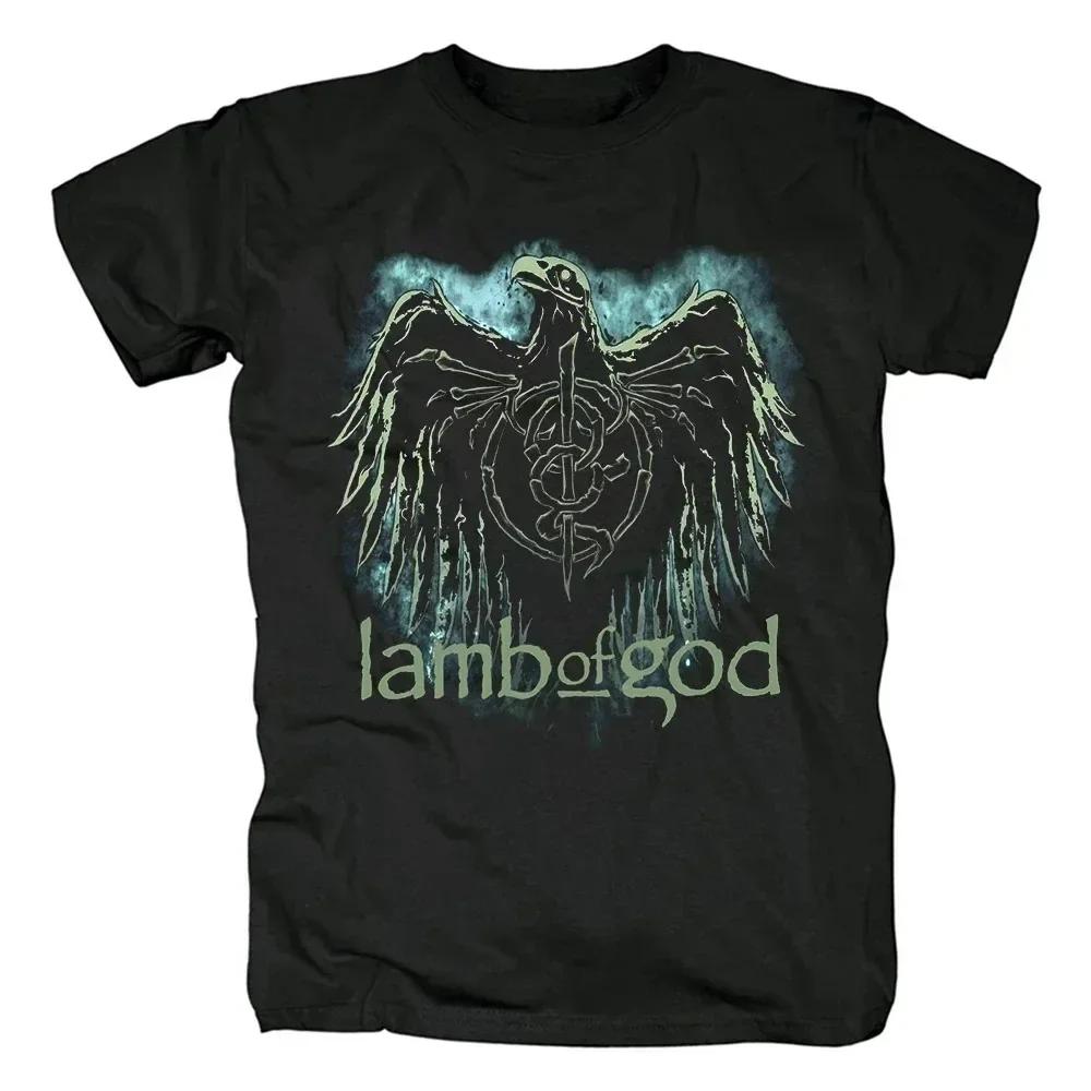 Lamb of God Heavy Mental Band T-shirts Men Women Cotton Tshirt Summer Short Sleeve Graphic Tee-shirt Harajuku Streetwear T Shirt