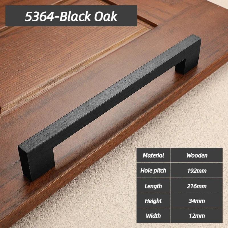 Wooden Cabinet Door Handle Cupboard Door Knob and Handle Kitchen Cabinet Knobs Wardrobe Door Handles for Furniture Hardware