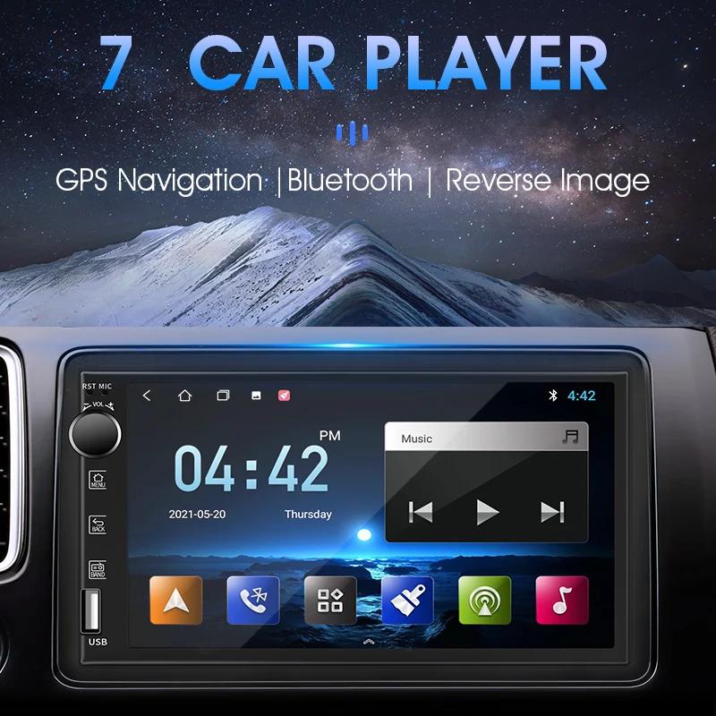 Universal 7 Inch 2 Din Android 12 Car Radio Multimedia Video Player For Nissan Kia Honda Toyota VW Ford Carplay Auto RDS DSP 4G