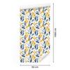 Wallpaper Flowers White, Cream and Blue for Living Room and Bedroom 50x1000