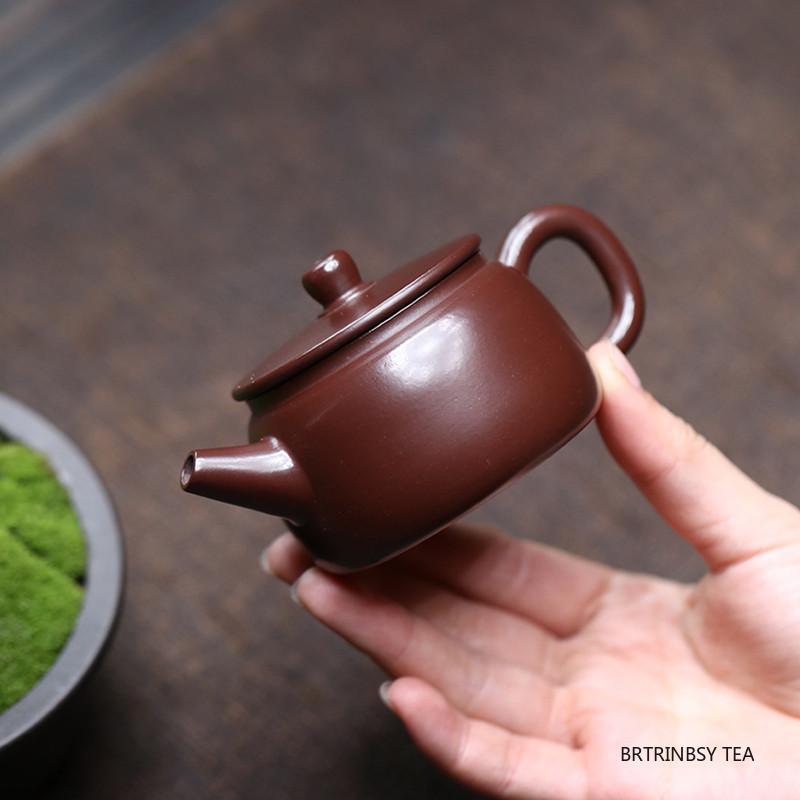 110ml Yixing Purple Clay Teapot Handmade Ball Hole Filter Tea Pot Beauty Tea Infuser Kettle Chinese Household Zisha Tea Set