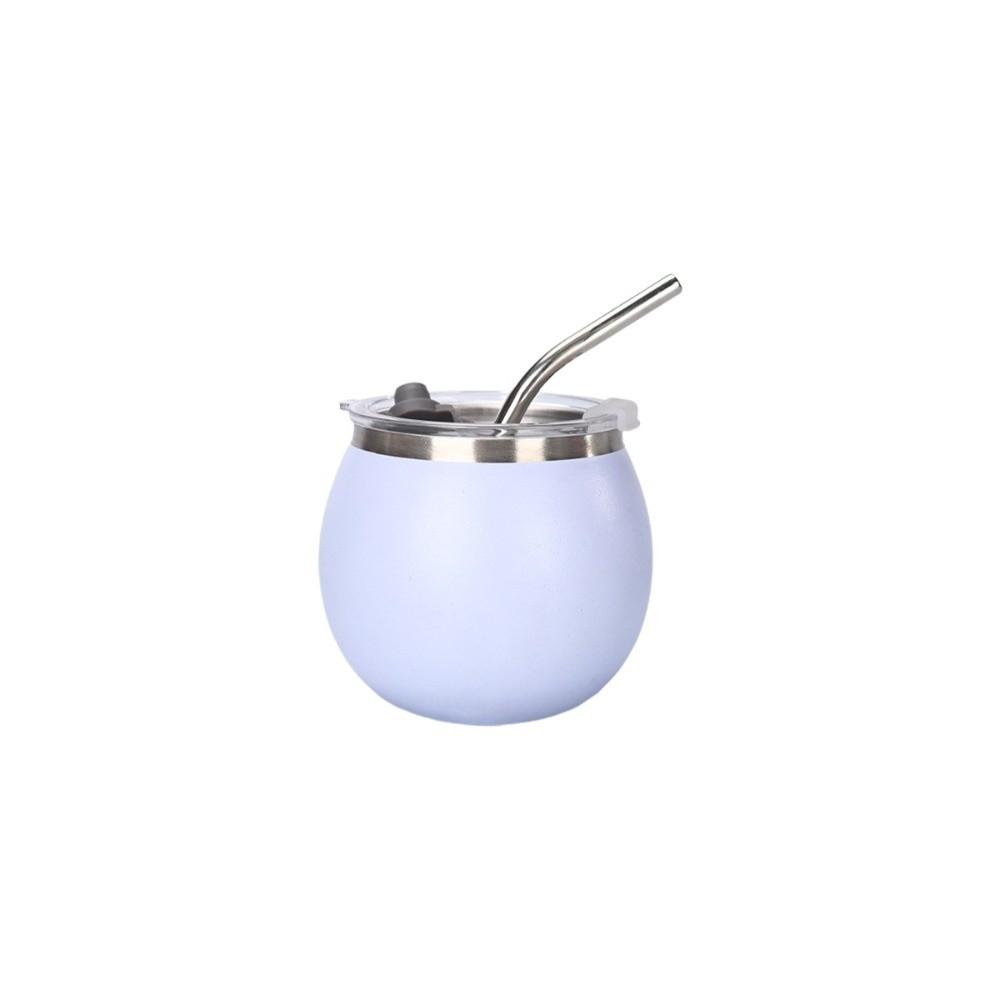 with Straw and Lid Portable Egg Cup Double Wall Tumbler Cup Argentine Yerba Mate Cup  Office