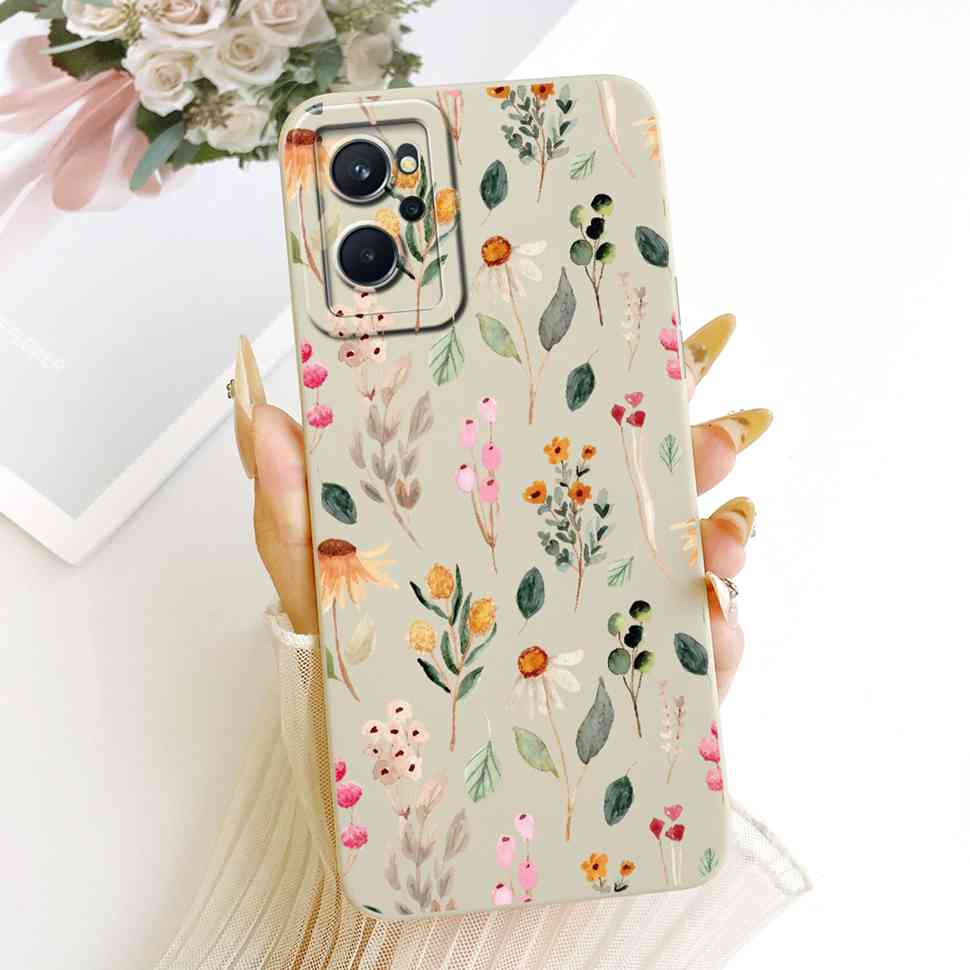 For Realme 9i Case RMX3491 Sunflower Art Painting Silicone Soft Slim Fundas Back Cover For Realme 9i Realme9i 4G Cases Bumper