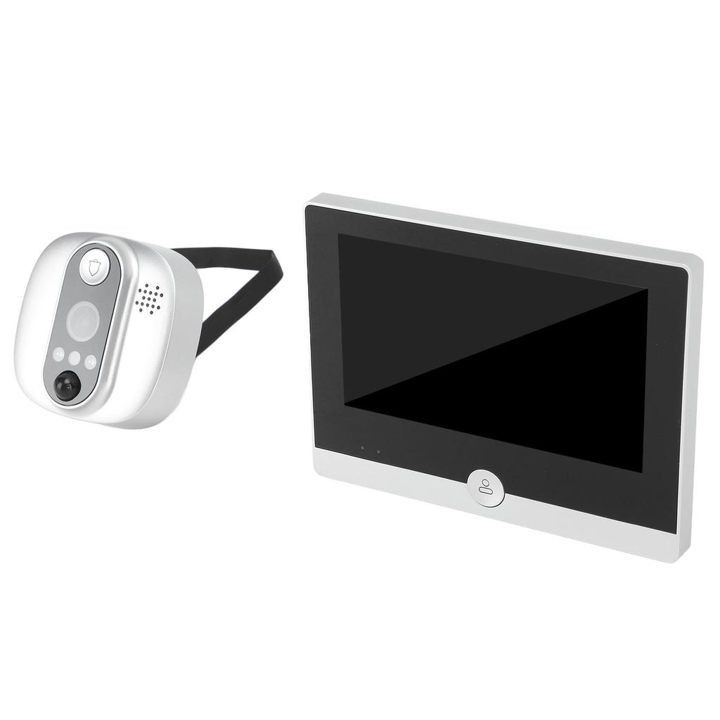 Wireless Video Doorbell Camera with 4.3 Inch Color LCD Monitor WiFi Smart Motion Detection Video