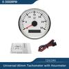 Universal 85mm Tachometer Engine RPM Gauge Set with Hourmeter for Car Boat Truck