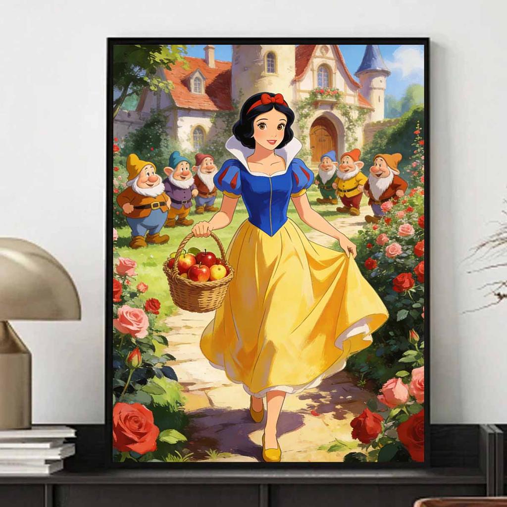Disney Snow White and Seven Dwarfs Diamond Painting Full Diamond Art Kit Handmade Diy Home Decoration Gift