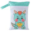 25x35CM Waterproof Double Zipper Double Pocket Printed Diaper Bag