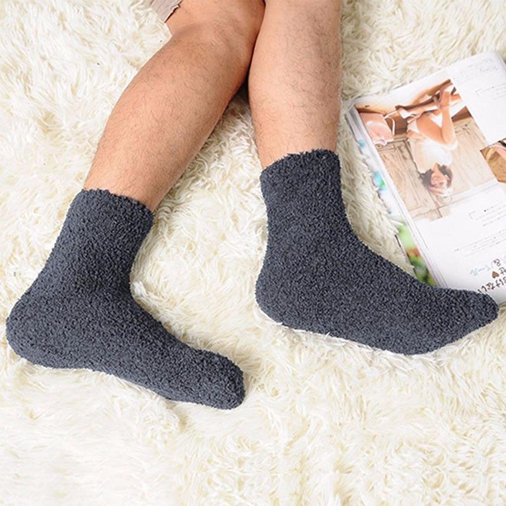 Extrem gemütliche Kaschmirsocken für Herren und Damen, für den Winter, warm, für Schlaf, Bett, Boden, Zuhause, flauschig