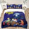 3dílná sada povlaků na přikrývku Scooby Doo Mystery - Měkké a útulné povlečení pro ložnici, pokoj pro hosty a kolej, 3dílná sada 1 povlak na přikrývku + 2 povlaky na polštář