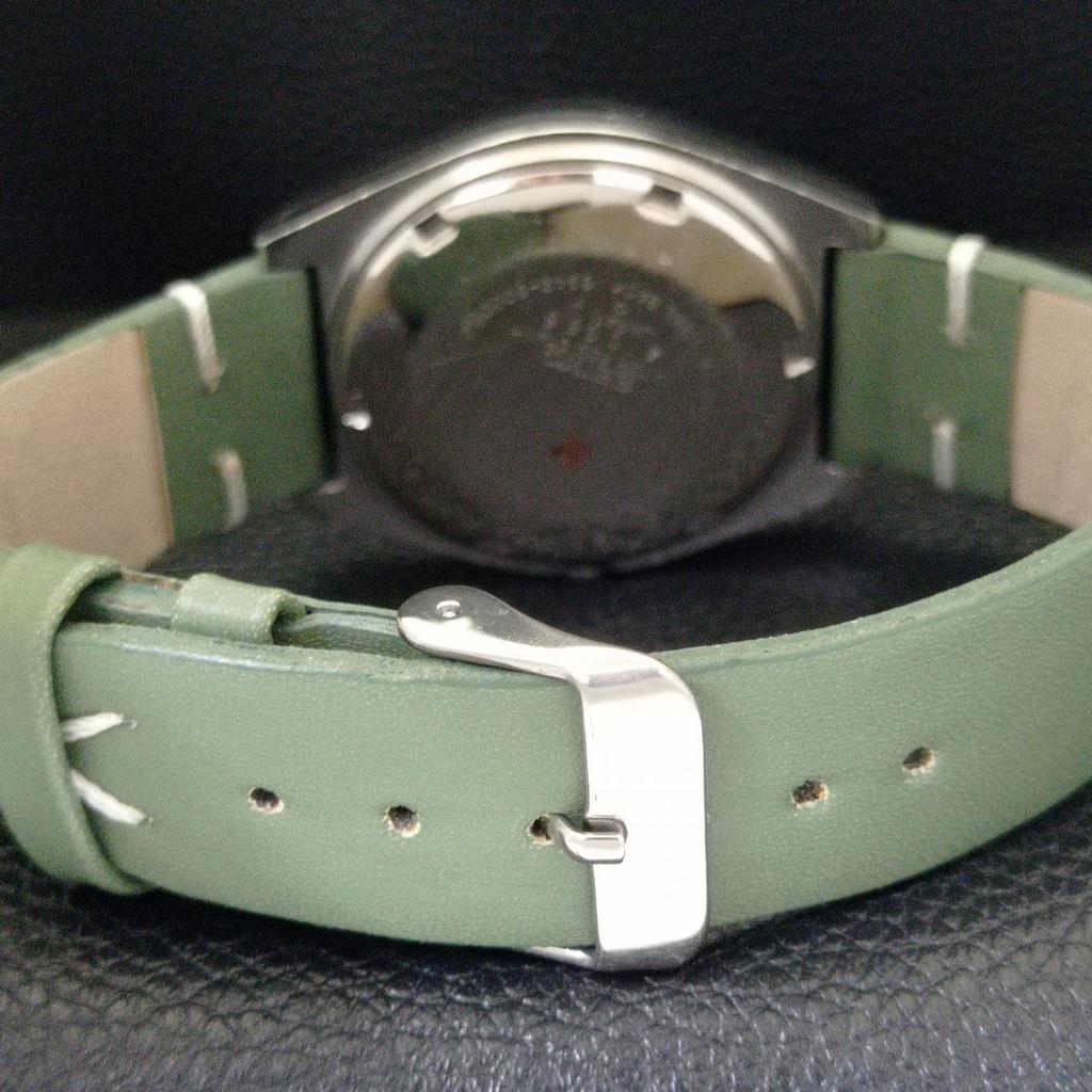 VINTAGE SEIKO AUTOMATIC JAPAN 6309A MENS GREEN COLOR DIAL WATCH a701301-5 R206a-a701301