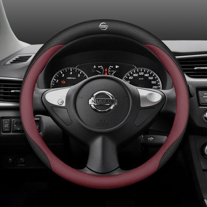 CCMLIC1 Leather Car Steering Wheel Cover for Nissan Pulsar Murano Rogue Versa Cube Juke Qashqai Leaf MAXIMA Pathfinder Micra X-Trail