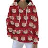 Christmas Hoodies For Women Funny Cute Printed Holiday Sweatshirt Winter Oversized Pullover Tops