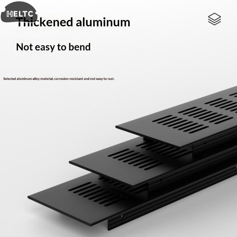 1Pcs Household Air Vent Grille Wall Ventilation Cover Wardrobe Parts 50/60/80mm*150-500mm Aluminum For Cupboard DIY Accessories