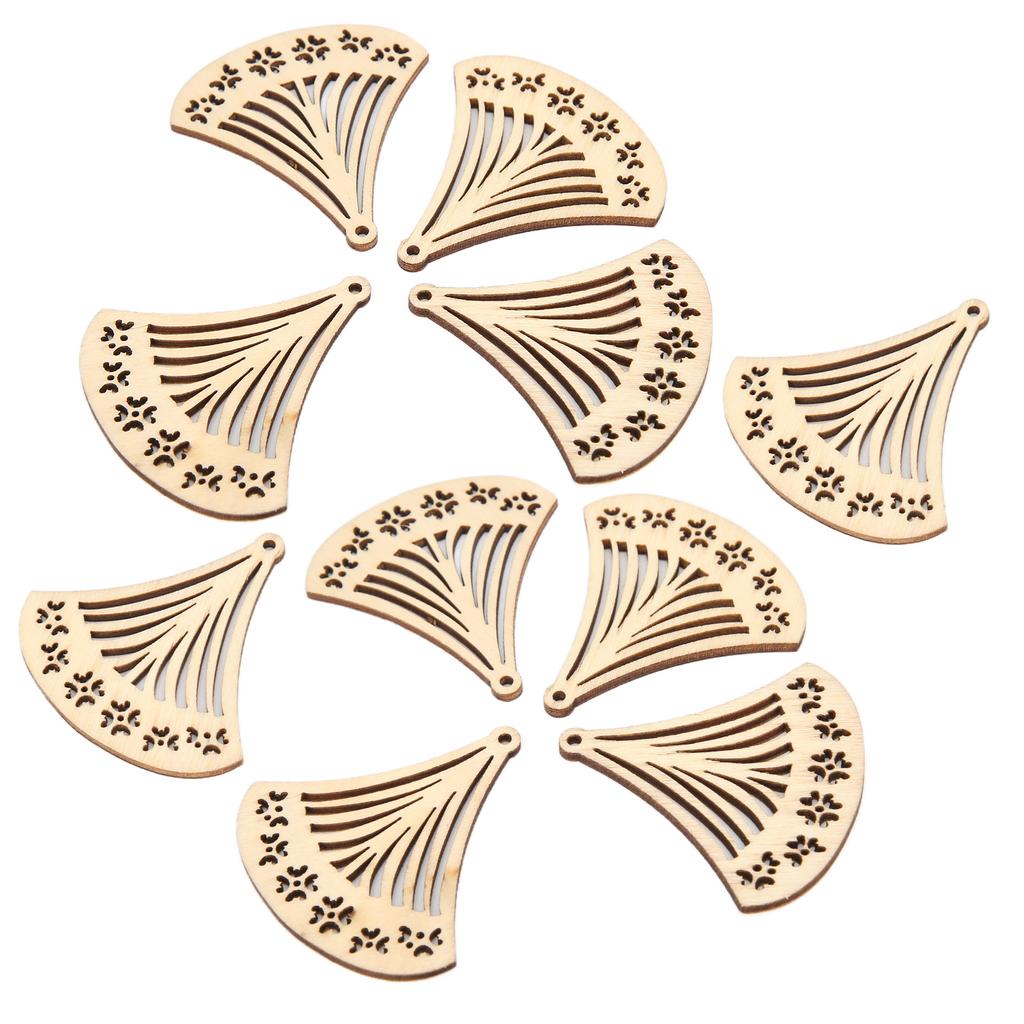 10 Stück Holz Ohrring Anhänger Leicht Langlebig Bequem Elegant Schlicht Holz Ohrring Rohlinge07