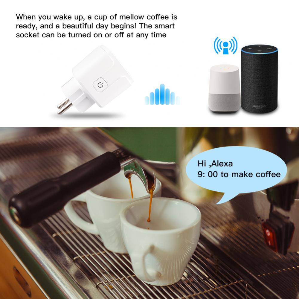 Corui Homekit Wifi Smart Socket Wifi Eu Electrical Outlets Plug Apple Dohome Support Alexa Google Assistant Siri Voice Control