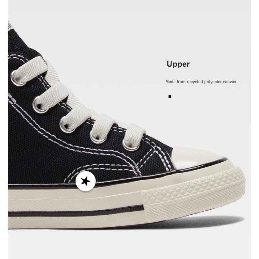 Converse 1970s Classic Canvas High Top Sneakers Baby Sneakers Black 771639C