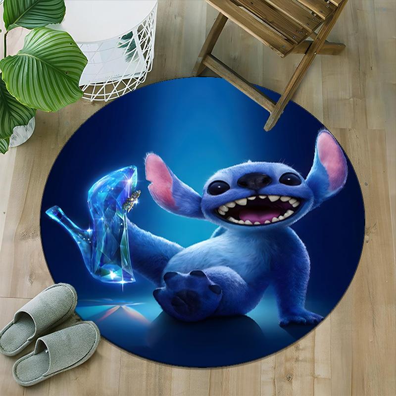 1pc S-Stitch17 Carpet, Round Rug, Comfortable, Suitable for Entryways, Living Rooms, Office, And Bedrooms, Christmas Decoration