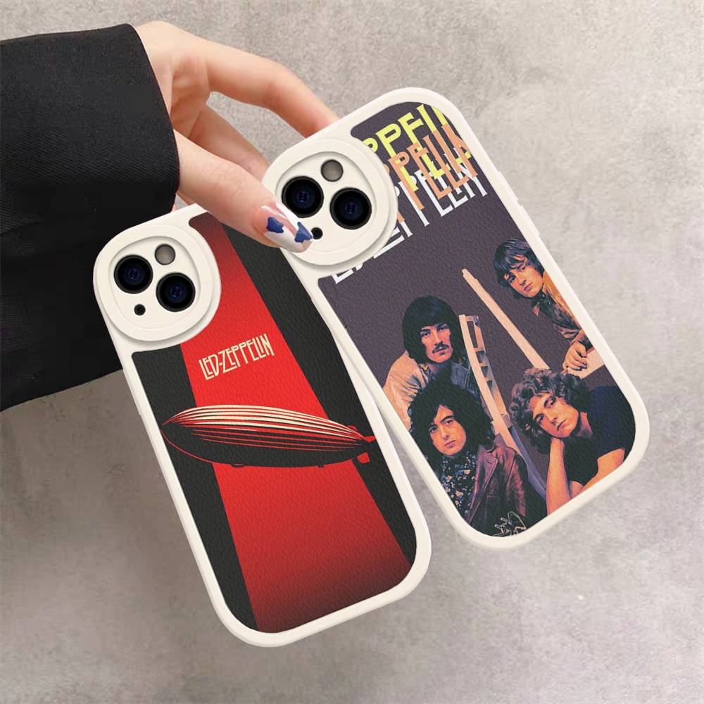 Rock Band L-Led Zeppelin For IPhone 16 15 14 16E 13 12 11 Pro Max Plus Phone Leather Case