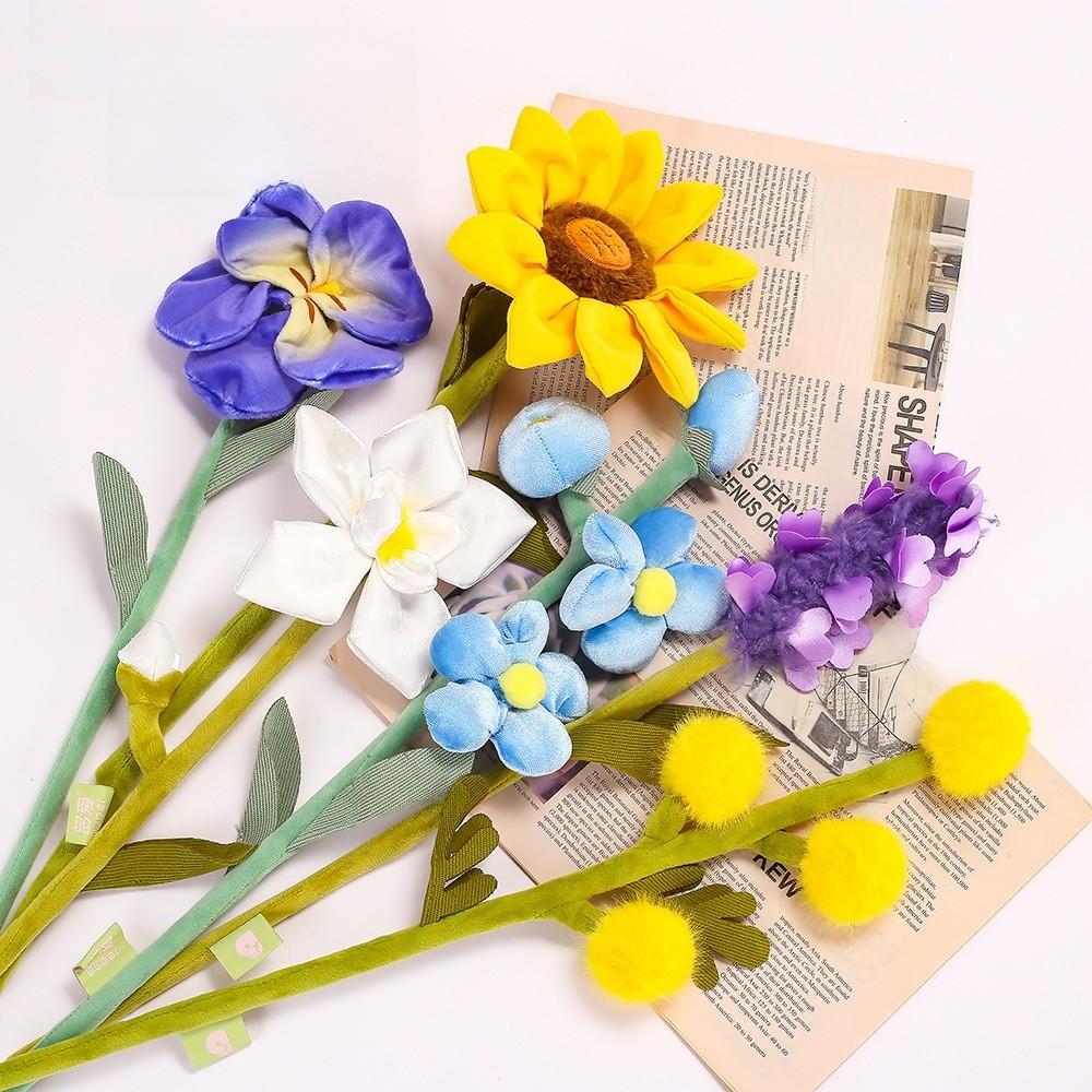 Plush Flower Bouquet Gift Set With Soft Short Plush For Home Decor And Relaxation