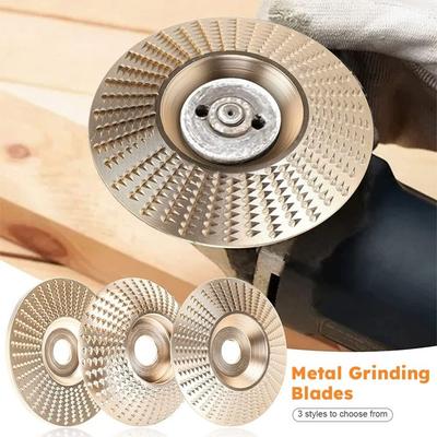 100mm Diameter Woodworking Grinding Wheel Plane Thorn Plate Wood Polishing Piece Angle Grinder Disc Arc Shape Rotary Abrasives