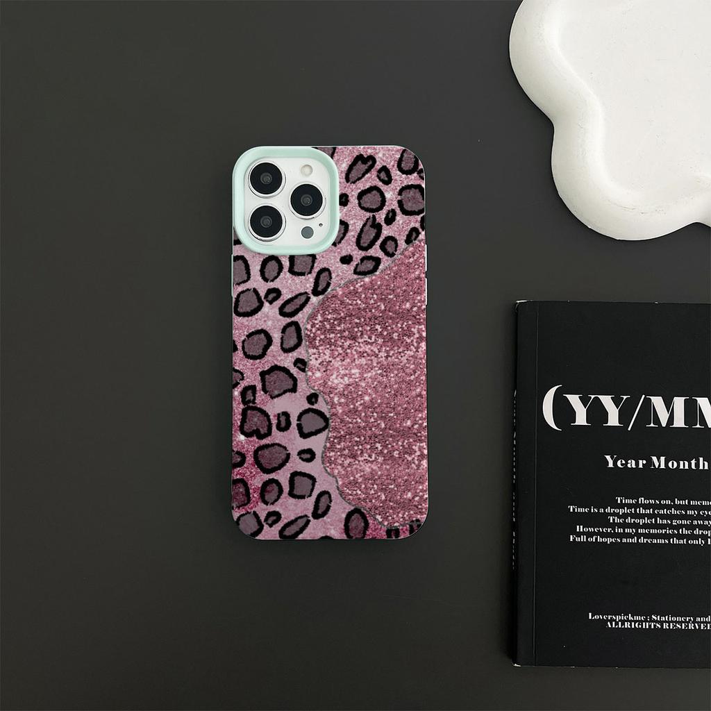Leopard print Lily Flower lichee Pattern Phone Case For iPhone 16 15 14 13 12 11 Pro Max X XS XR 7 8 Plus 16E SE TPU Soft Cover