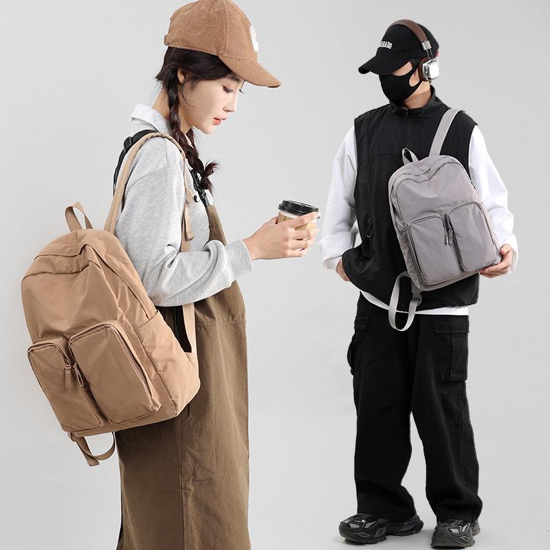 lightweight casual unisex backpack large capacity women's storage travel backpack Fashi Nyl student schoobag backpack