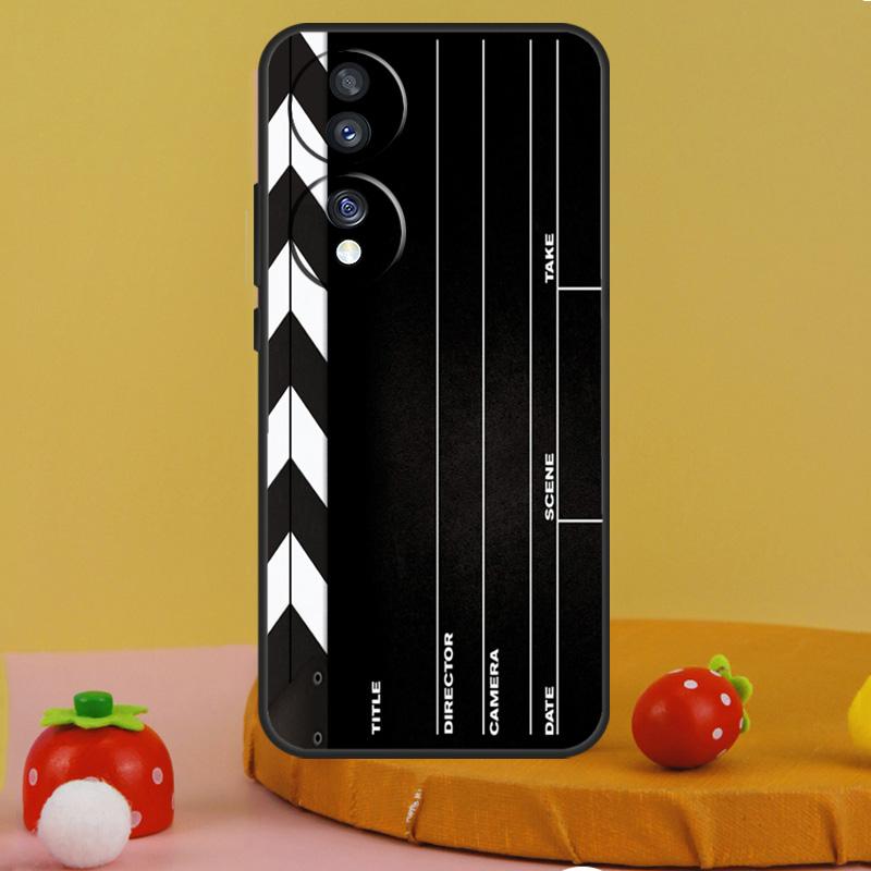 

Film Movie Clapperboard Clapper Board Case For Honor 200 Pro X9c X9a X8a X7a X6a X7 X8 X9 X8b X9b Magic 5 6 50 70 90 Lite Cover Honor X8b