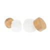 Mini Glass Jar Cosmetics Subpackage Filling Wood Cap Bottle Face Cream Lipstick Storage Container Frosting Refillable 5g-200g