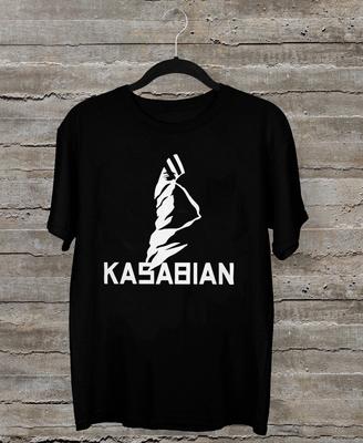 NEW Kasabian Band Collection Short Sleeve Black All Size T-Shirt AR845