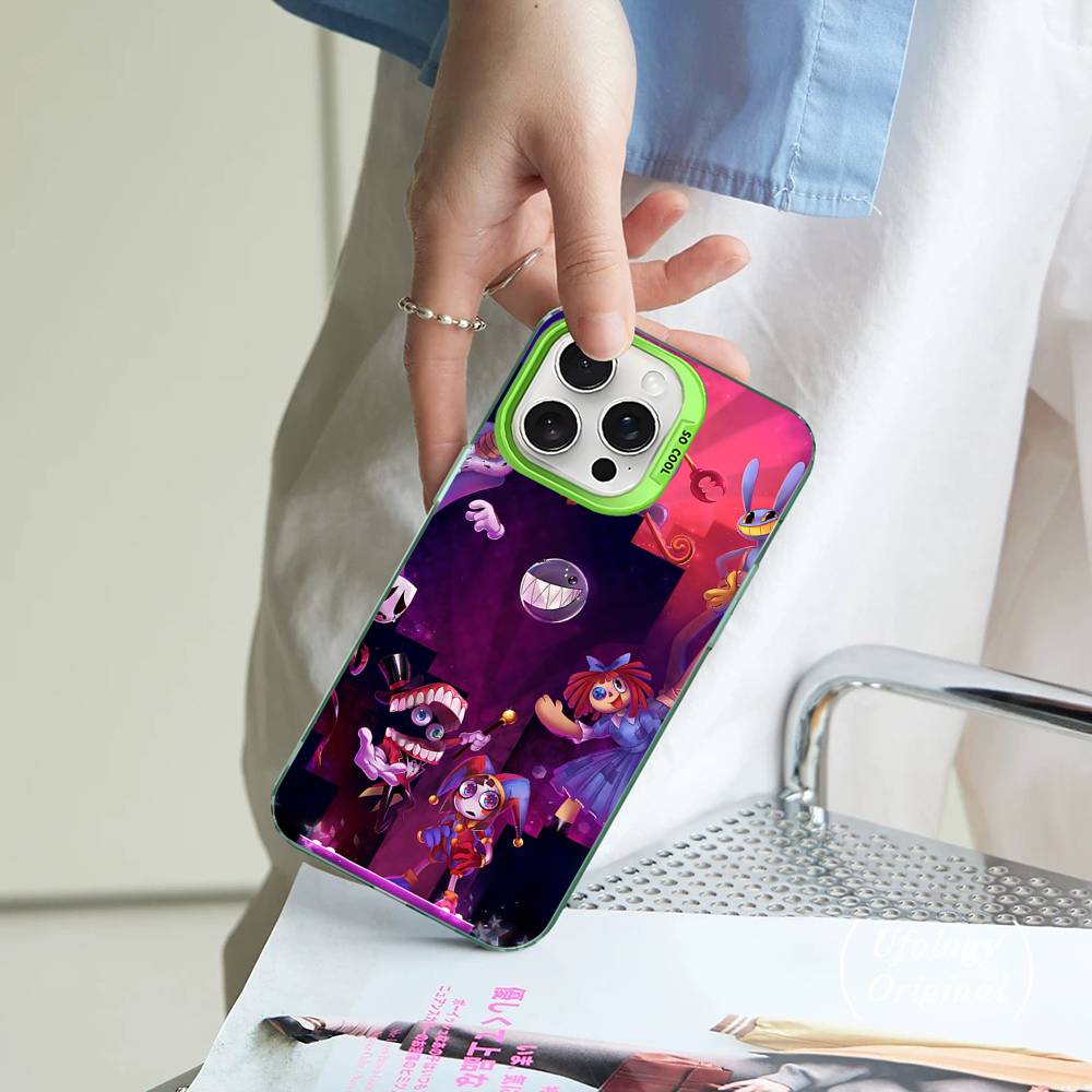Coque de téléphone colorée amusante A-Amazing D-Digital C-Circus Convient pour IPhone 12 11 13 14 15 16 17 Max Pro Plus