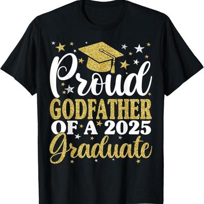 Proud Godfather Of A 2025 Graduate Graduation Family T Shirt