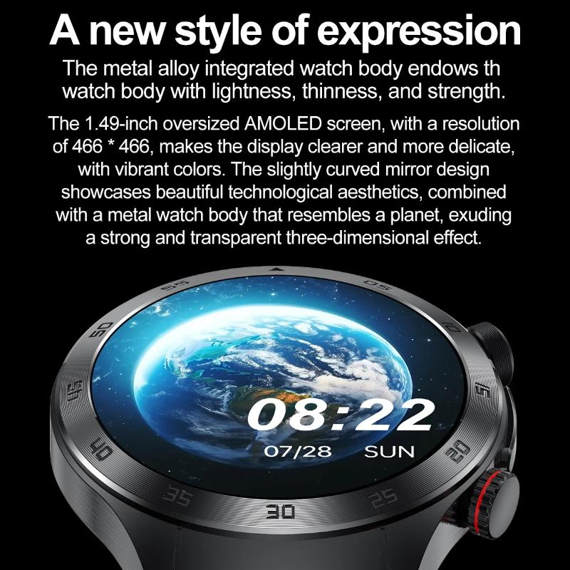 2025 Nou Ceas Inteligent ECG+PPG cu Terapie Laser Pentru Bărbați Femei Ecran din Sticlă Safir Ritm Cardiac Lipide Sanguine Acid Uric Sănătate Ceas Inteligent