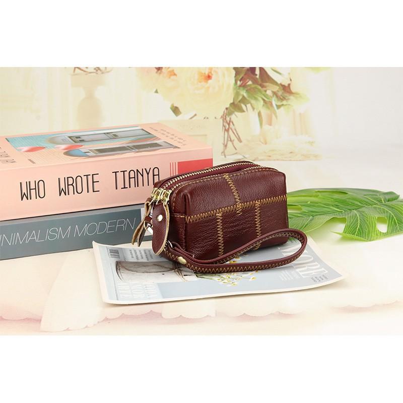 

Mini Change Purse Zipper Coin Bag Short Hand-twist Key Simple Lipstick Storage 10x8x5.5cm