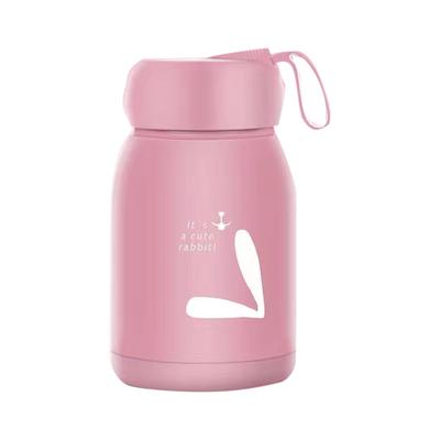 Double Layer Insulated Mug 330ml Good Sealing Small Portable Cute Rabbits Insulated Mug for