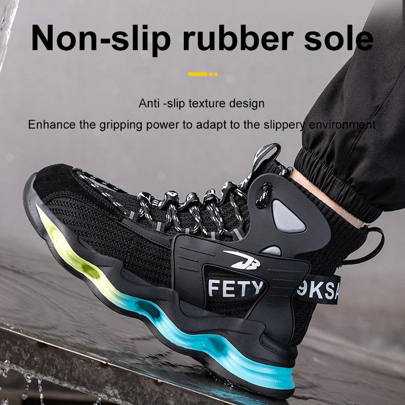 Pánská pracovní bezpečnostní obuv Pracovní tenisky proti propíchnutí Pánské nezničitelné pracovní boty s ocelovou špičkou lehké pánské boty bezpečnostní boty